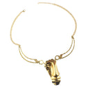 Womens Statement Jewelry Face Pendant Choker Statement Collar Chain Necklace