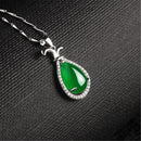 Natural Stone Fine Jewelry 925 Sterling Silver Link Chain Pendant Necklace