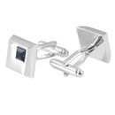 Square Brass Rhinestone Cufflink Business Party Luxury Mens Fashion Jewelry