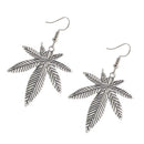 1 Pair Fashion Charm Women Lady All Occasions Metal Leaf Ear Studs