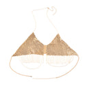 Triangle Body Bikini Tassel Chain Necklace Underwear Bra Design Summer Decor