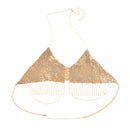 Triangle Body Bikini Tassel Chain Necklace Underwear Bra Design Summer Decor