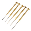 5pcs Watch Screwdrivers Set Jewelers Flat Blade Repair Tools For Watchmaker