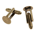Charming 10 Pieces Jewelry Cuff Links Shirt DIY Cufflinks Mens Accessory