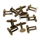 Charming 10 Pieces Jewelry Cuff Links Shirt DIY Cufflinks Mens Accessory