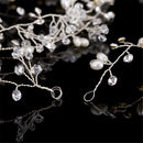 Hair Vine 41'' Wedding Bridal Headband Rhinestone Pearl Headpiece Jewelry