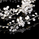 Hair Vine 41'' Wedding Bridal Headband Rhinestone Pearl Headpiece Jewelry