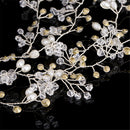Hair Vine 41'' Wedding Bridal Headband Rhinestone Pearl Headpiece Jewelry