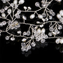 Hair Vine 41'' Wedding Bridal Headband Rhinestone Pearl Headpiece Jewelry