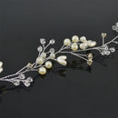 Hair Vine 41'' Wedding Bridal Headband Rhinestone Pearl Headpiece Jewelry