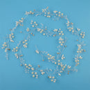 Hair Vine 41'' Wedding Bridal Headband Rhinestone Pearl Headpiece Jewelry