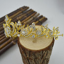 Bridal Wedding Headpiece Crystal Tiara Crown Hair Accessories Veil Headband