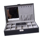 Luxury 8 Slot Watch Holder Earring Necklace Display Storage Removal Pillow 33.2x20x8.5cm