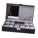 Luxury 8 Slot Watch Holder Earring Necklace Display Storage Removal Pillow 33.2x20x8.5cm
