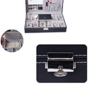 Luxury 8 Slot Watch Holder Earring Necklace Display Storage Removal Pillow 33.2x20x8.5cm