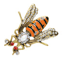 Cute Rhinestone Insect Beetle Bug Brooch Pins Women Jewelry Fashion Costume