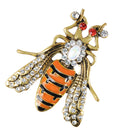 Cute Rhinestone Insect Beetle Bug Brooch Pins Women Jewelry Fashion Costume