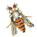 Cute Rhinestone Insect Beetle Bug Brooch Pins Women Jewelry Fashion Costume