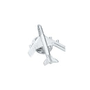 Men's Fashion Silver Airplane Button Collar Clip Brooch Pin Jewelry Gift