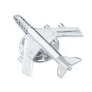 Men's Fashion Silver Airplane Button Collar Clip Brooch Pin Jewelry Gift