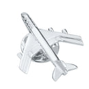 Men's Fashion Silver Airplane Button Collar Clip Brooch Pin Jewelry Gift