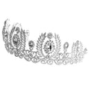 Fancy Silver Princess Crown Headband Wedding Bridal Tiaras Crystal Hairband