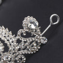 Fancy Silver Princess Crown Headband Wedding Bridal Tiaras Crystal Hairband