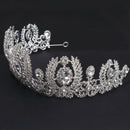 Fancy Silver Princess Crown Headband Wedding Bridal Tiaras Crystal Hairband