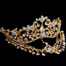 Gold Princess Crown Hairpin Bridal Tiaras Wedding Jewelry Hair Accessory