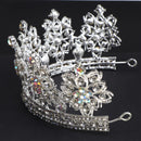 Silver Princess Bridal Wedding Headband Fancy Crown Crystal Hairband Jewelry
