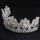Silver Princess Bridal Wedding Headband Fancy Crown Crystal Hairband Jewelry