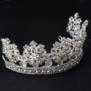 Silver Princess Bridal Wedding Headband Fancy Crown Crystal Hairband Jewelry