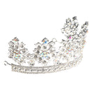 Silver Princess Bridal Wedding Headband Fancy Crown Crystal Hairband Jewelry