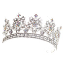 Silver Princess Bridal Wedding Headband Fancy Crown Crystal Hairband Jewelry