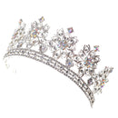 Silver Princess Bridal Wedding Headband Fancy Crown Crystal Hairband Jewelry
