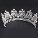 Silver Princess Bridal Wedding Headband Fancy Crown Crystal Hairband Jewelry