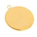 20 Pieces Gold Tone Pendant Trays Cameo Bezel Cabochon Settings DIY Findings