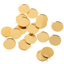 20 Pieces Gold Tone Pendant Trays Cameo Bezel Cabochon Settings DIY Findings