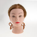 Vintage Brown Hollow Dangler African Map Earrings Women Wood Fashion Jewelry