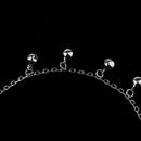 27cm Cute Silver 11 Small Bells Ankle Chain Women Alloy Anklet Bracelet Adjustable