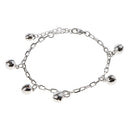 22.5cm Silver Small Bells Anklets Bracelet Women Craft Metal Ankle Chain