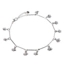 Fashion Flatfish Metal Jingle Bell Anklet Ankle Bracelet Jewelry Foot Chain