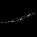 24.5cm Fancy Silver Plated Tiny Beads Three Layers Anklet Craft Metal Bell Footbare Chain