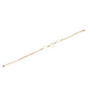 26cm Fashion Gold Heart and Beads Anklets Bracelets Women Metal Foot Chain