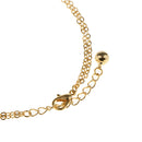 26cm Fashion Gold Heart and Beads Anklets Bracelets Women Metal Foot Chain