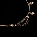 Fashion Heart Metal Anklet DIY Bracelet Accessories With Extended Chain Bell