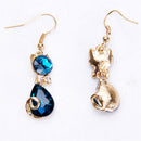 Exquisite Crystal Earring Cute Kitty Cat Earrings Women Jewelry Accessories