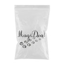 6 Pairs Wholesale Set 8 Gauge-00 Gauge Cheater Illusion Black Spiral Snail Acrylic Tapers Plug Acrylic Stainless Steel Pin