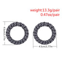 1 Pair Fashion Charm Women Lady All Occasions Ear Studs Cloth