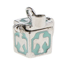 Vintage Geometric Cubic Urn Pendant Memorial Keepsake Charms Locket Jewelry